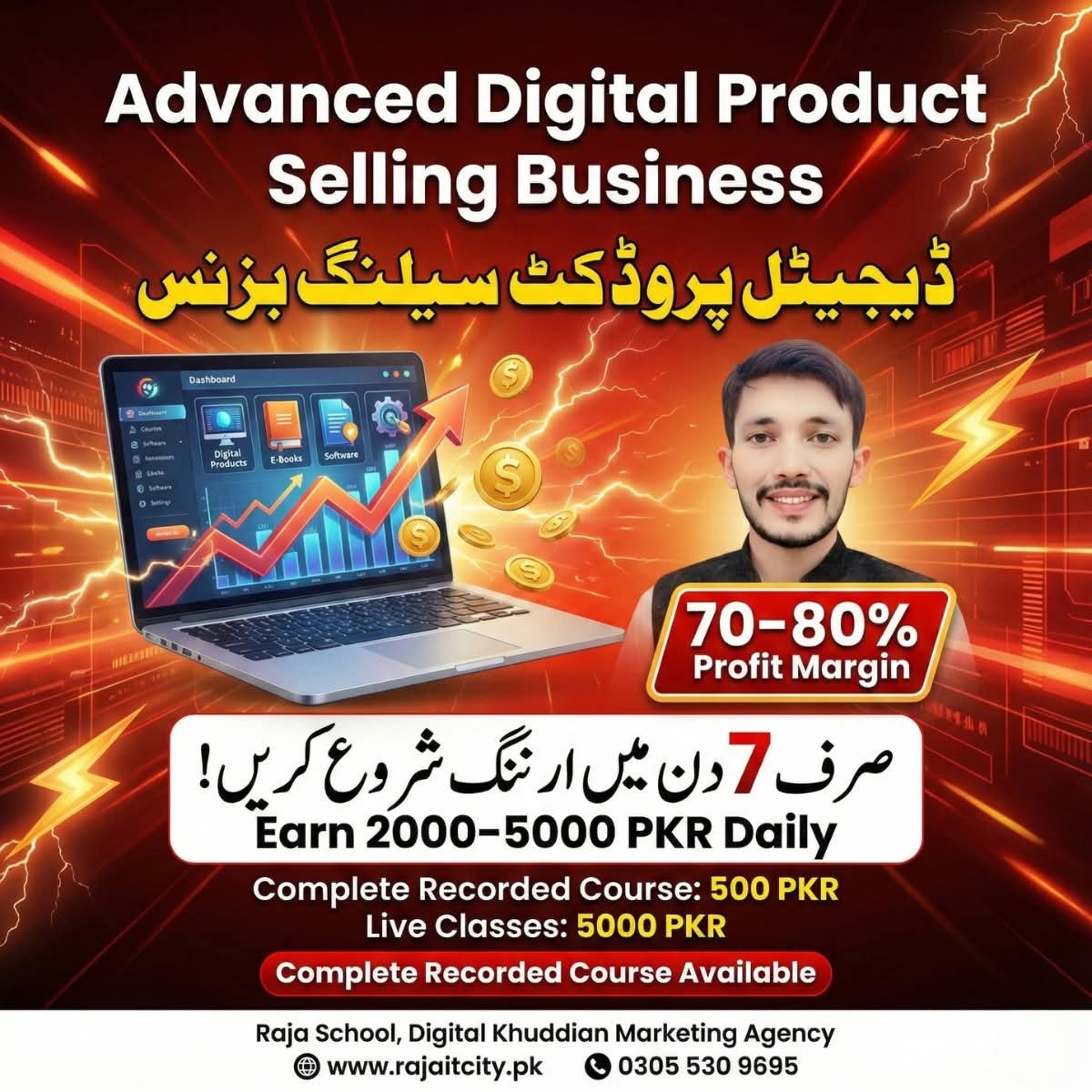 Digital Products Selling Course Offer — Raja School